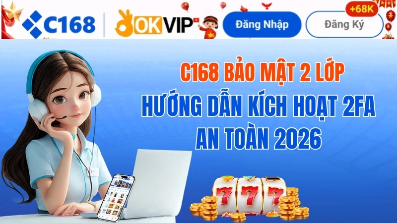 Hướng dẫn kích hoạt và sử dụng c168 bảo mật 2 lớp an toàn nhất 2026 2 C168 Bảo Mật 2 Lớp – Cách Giữ An Toàn Tài Khoản