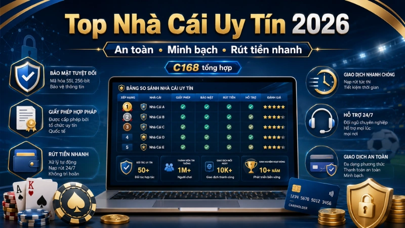 1 Top Nhà Cái Uy Tín 2026 Tại C168 – An Toàn, Minh Bạch